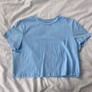SHEIN Baby Tee ~ Blue M